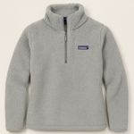 Patagonia  Women's Cozy Gray Sherpa Pullover Size Medium Photo 0