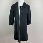 Classiques Entier  Dress Coat 3/4 Sleeve Jacket Black Textured Cotton‎ Photo 6