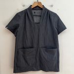 FIGS - Banepa Oversized Scrub Top Graphite Nurse Medical Doctor Photo 2