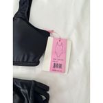 Emme Jordan Black‎ Bikini Set High Waist Strappy Swimsuit Beachwear S Black Photo 4