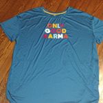 Sweet Treasures Teal Only Good Karma Night Shirt SIZE 2X Photo 2