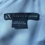Armani Exchange Dress 10 Gray Embroidered Belted Short Dolman Sleeve Mesh Lined Photo 9