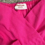 Showpo. Women’s Pink Ruffle Mini dress with Balloon Puff Sleeves size 2 Photo 3