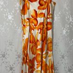 Banana Republic  100% Silk Floral Slip Midi Dress Size 6 Photo 4
