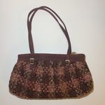 Vera Bradley Annie Plaid Tartan Tweed Shoulder Bag Purse Maroon EUC Photo 1