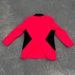 Urban Wool Blazer Red Velvet Trim Woolmark Women's Jacket Career‎ Wear Size L Photo 8