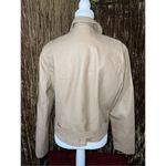 NEW Women’s Faux Leather Tan Moto Jacket XL Tan Photo 7