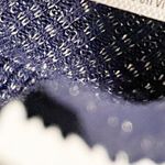 Free People Intimately Small Blue Sparkle Shimmer Bell Sleeve Knot Front V Neck Photo 3