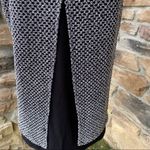 INC Crochet Sequin Split Back Top Black & White Size M Photo 10