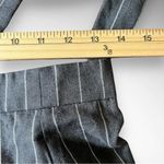 Forever 21 CONTEMPORARY Gray Mini Skirt & Suspenders With White Pinstripes | EUC Photo 7