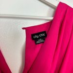 City Chic Plus Size Noelle Playsuit in Shock Pink Size L/20 Photo 5