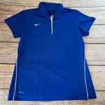Nike Golf Women’s Navy Blue Short Sleeve Dri Fit Performance Shirt Size Large Photo 0