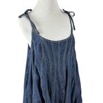 Free People Denim Dreams Midi Dress in 70s Blue Size XS Jean Jumper Retro Photo 7