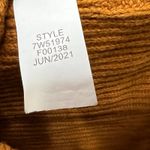 Lucky Brand Textured Knit Sweater Brown Rust Pullover Tie-Back Size Large Photo 6