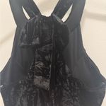 Trixxi Black Velvet & Blush Pink Fit-and-Flare Dress Boho Y2K – Size S Photo 4