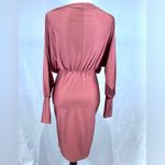 Votique dusty rose long sleeve sleek and chic pencil skirt dress size medium Pink Photo 4