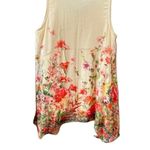 Cal Style Tunic Floral Print Sleeveless Top Size XL Pink Photo 2