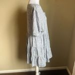 Daytrip v-neck short sleeve tiered blue print mini dress | medium Photo 2