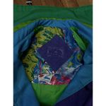 None Women’s 80s Replica Retro Vintage Inspired Purple Green Windbreaker Coat Jacket Photo 7