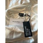 retrofete Electra Satin Pearl Strap Maxi Dress White Womens Size Small Photo 11