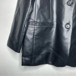 Rebecca Minkoff NWT Black Faux Leather Blazer Size Large Photo 5