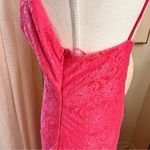 NSR‎ Hot Pink Lace Midi Dress Sleeveless Lined Size L NWOT Size L Photo 4