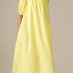Maeve Anthropologie  NWT one shoulder yellow dress size L Photo 0