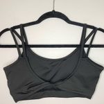 SheIn  Twist Back Double Strap Sports Bra, Black, Size S, NWOT Photo 1