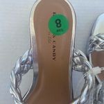 ROCK & CANDY Khamie Women’s Heeled Silver Braided Sandal‎ Size 8 NEW NO BOX Photo 7