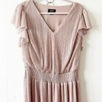 Womens midi Dress blush Pink 1X flutter sleeves MSK Photo 5