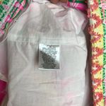 Milly  Textured Tweed Mini Dress size 2 Pink Yellow Chevron Sleeveless Photo 5