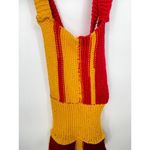 Vibrant Crochet‎ sleeveless sweater Red Photo 1