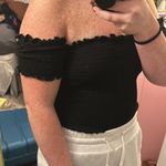 Fiore Black Stretchy Off The Shoulder Top Photo 1