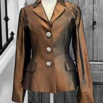 Made in France silk crepe blazer, size 36 Photo 3