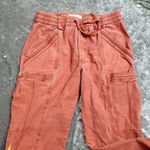 Anthropologie  Cropped Cargo Pants in Rust Photo 1