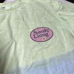 Sandy Liang Dippy Tie Dye T-Shirt Short Sleeve Light Green & Blue Tee Drippy szS Photo 7