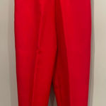 Right red handmade ladies dress pants Size M Photo 0