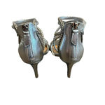 Badgley Mischka  Evoke Dress Sandal High Heel Silver Metallic Size 6.5 Women's Photo 7