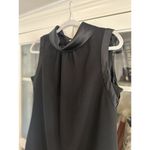 Vera Wang Simply  Dress Womens Size 12 Sleeveless Satin Trim Zip High Neck Shift‎ Photo 4