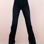 Revice Denim Revice Farrah High Rise Straight Leg Waistband Hem Denim Jeans Midnight Black 26 Photo 0