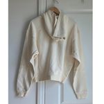 SKIMS French Terry Zip Up Hoodie in Ecru, Size Medium Photo 7