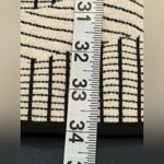 Nic+Zoe  Black and Cream Printed Faux Leather Trim Zip Front Dress Size Medium Photo 15