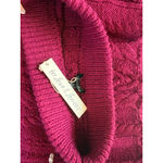 For Love & Lemons Magenta Cable Knit Layton Mini Skirt S Photo 5