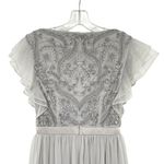 BHLDN Anthropologie Maricela Dress Beaded Chiffon Evening Formal Photo 11