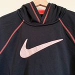 Nike  Therma-Fit Black Pink Embroidered Logo Hoodie Medium Photo 1