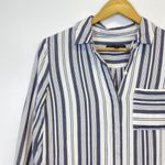 Banana Republic  Striped Button Down Shirt Tunic Dress Photo 3