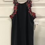 B Darlin B. Darlin Black Mini Dress w/ Rose Straps Size 0 Photo 0