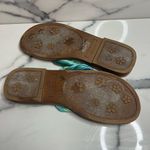 Montego Bay Club | Women's Blue Green Woven Beachy Thong Sandals Sz 7.5 Photo 1