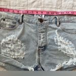 One Teaspoon RARE Revolve X Light Wash Hawks Cheetah Distressed Denim Shorts -30 Photo 6