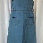 Jane Ashley Vintage 90’s  Embroidered denim maxi dress floral Size Medium Photo 0